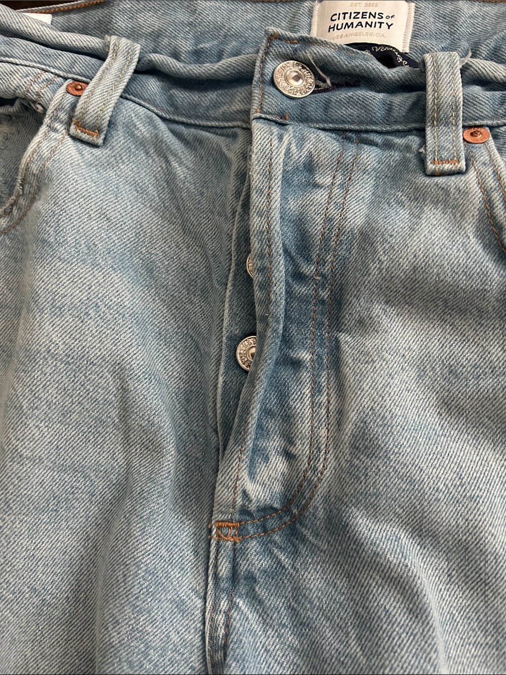 Citizens Of Humanity Light Wash Emery Crop Jeans - Picture 5 of 5